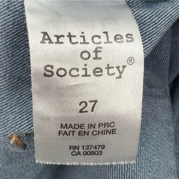 Articles Of Society Raw Hem Skinny Jeans Size 27 Women’s - Picture 4 of 7
